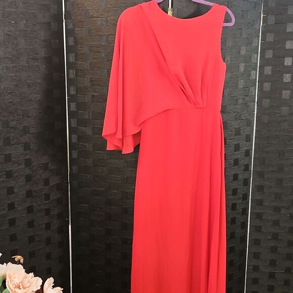 BCBGMaxAzria Eleanora Red Berry Maxi Gown Size 6 - Picture 6 of 13